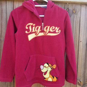 Disney Tigger Fleece Hoodie, Size Small